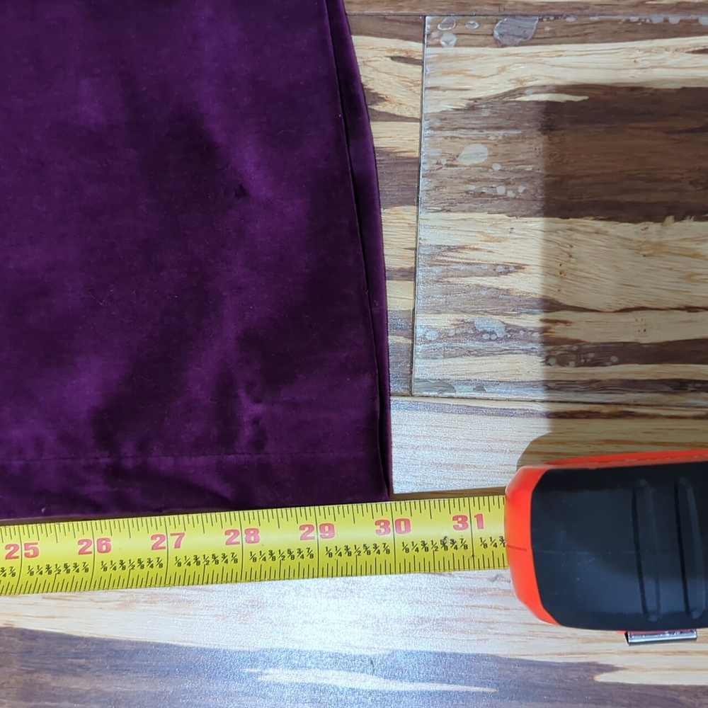 Theory Deep Purple Grape Velvet Wide Trousers - Picture 8 of 8